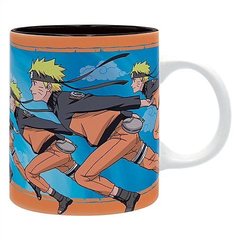 Кружка в подарочной упаковке Аниме Naruto Run (Наруто) (керамика) (320 мл) цена и фото