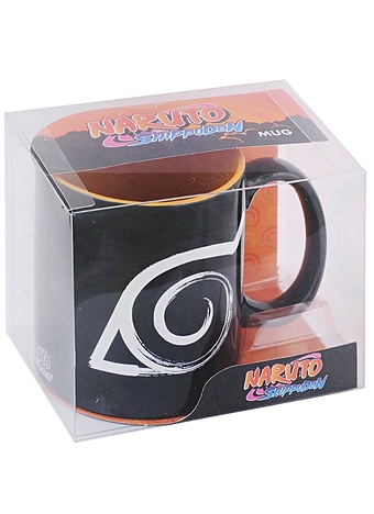 Кружка в подарочной упаковке Аниме ABYstyle Naruto Mug 320 ml Konoha (Наруто) with box x2 (керамика) (320 мл) pyramida кружка minecraft enderman heat change mug