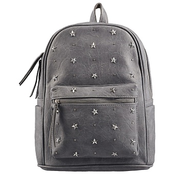 Рюкзак школьный «Звёзды на сером», 35 x 26 см