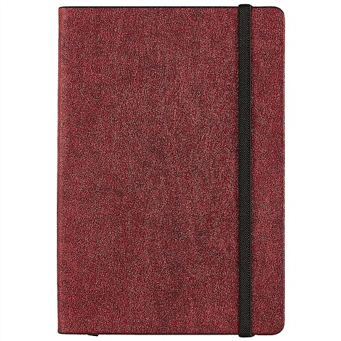 Записная книжка «Гранж», красный металлик, 96 листов, А5