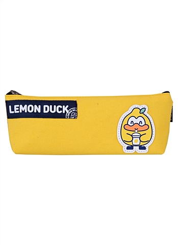 Пенал на молнии Lemon Duck (ткань) (ПВХ) (24х8) пенал на молнии hopeful пвх 24х8