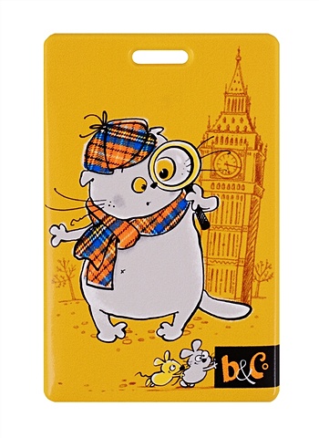 Чехол для карточек Басик: Кот в Лондоне чехол для карточек вертикальный басик кот в лондоне