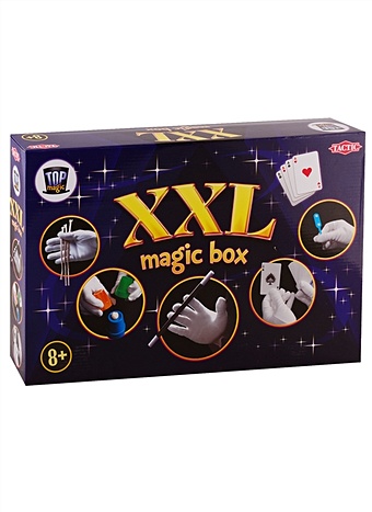Настольная игра Фокусы XXL MAGIC BOX водонепроницаемые черные игральные карты 2 шт лот пластиковые покерные классические фокусы инструмент чистый черный настольная игра