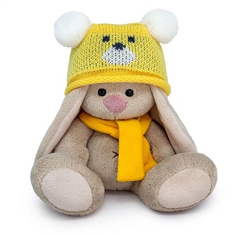 Мягкая игрушка Зайка Ми в шапке Медвежонок (15 см) мягкая игрушка медвежонок пудрогого цвета