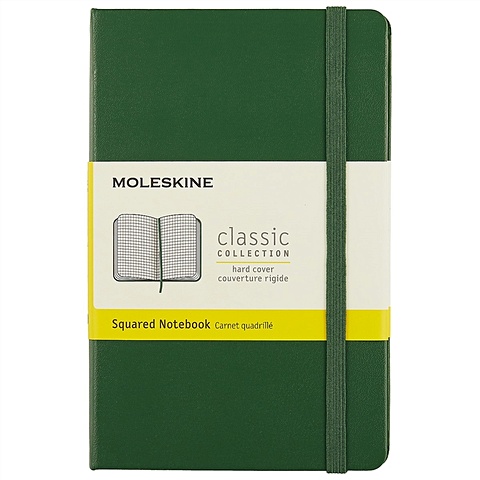 Записная книжка Moleskin Classic Pocket, твёрдая обложка, зелёная, 96 листов, А6 блокноты для флипчарта в клетку brauberg комплект 5 штук по 20 листов 64 х 96 см плотность 80 г м