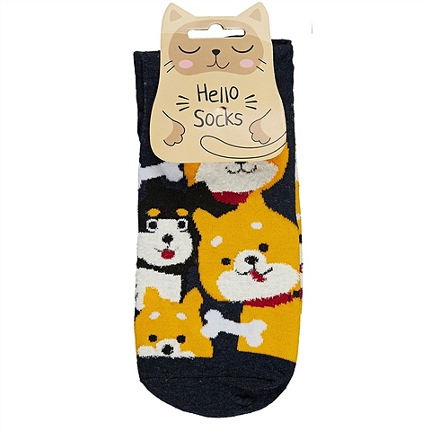 Носки Hello Socks Сиба-ину (36-39) (текстиль) носки hello socks я всё котик бежевые 36 39 текстиль