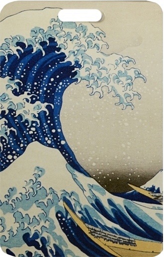 Чехол для карточек Кацусика Хокусай. Большая волна