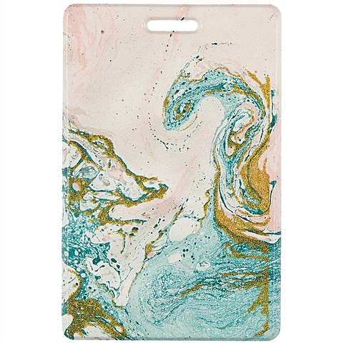 Чехол для карточек Мрамор, розовый с золотом ультратонкий силиконовый чехол накладка для oppo reno4 с принтом разноцветный мрамор