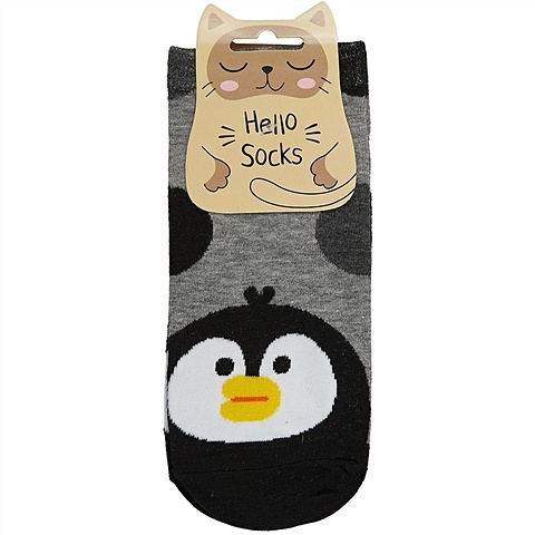 Носки Hello Socks Зверюшки в горошек (36-39) (текстиль) носки hello socks котик в кофточке 36 39 текстиль