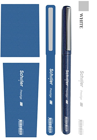 цена Ручка гелевая синяя 0,5мм, Schiller (син корп)