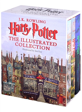 Роулинг Джоан Harry potter: The illustrated collection (комплект из 3-х книг) рейнхарт мэтью harry potter a pop up guide to diagon alley and beyond