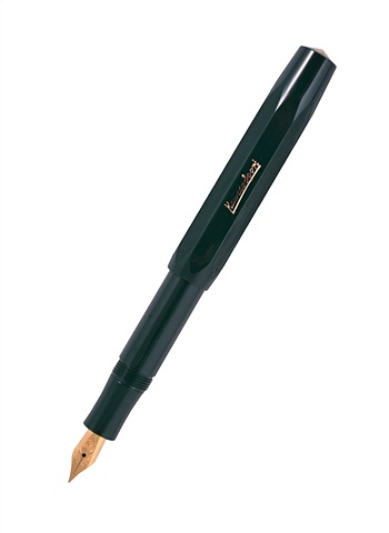 Ручка перьевая CLASSIC Sport F 0.7 мм, зеленый, KAWECO перьевая ручка waterman carene black sea gt перо f s0700300