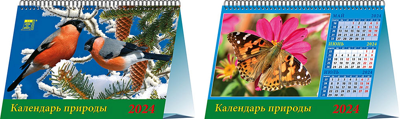 Календарь 2024г 200*140 Календарь природы настольный, домик сочиняй мечты календарь домик 2024 год с гномиками
