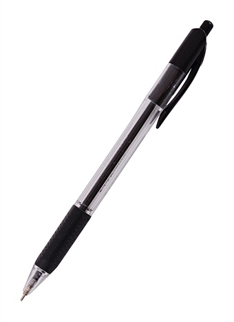 ручка air gun шариковая черная Ручка шариковая автоматическая U-29, черная, грип, Erich Krause