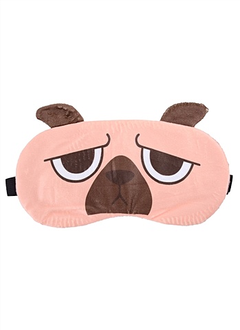 Маска для сна Мопс (пакет) маска для сна кот рыжий фотопринт пакет