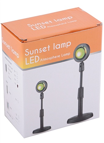 Настольная LED Лампа Sunset (закат) (11,5х11,5х27см) (пластик) (коробка) цена и фото
