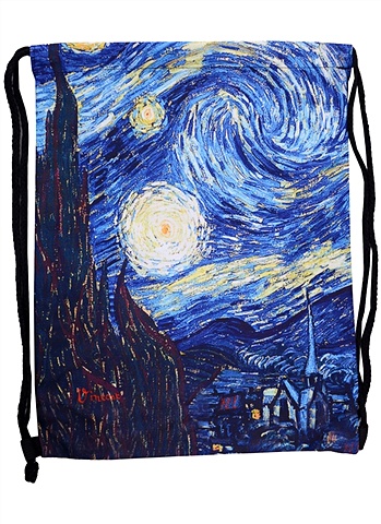 Сумка-мешок Звездная ночь 42*34см модульная картина звездная ночь 110x95
