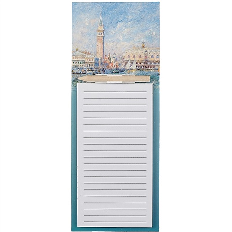 Блок для записей с карандашом 100*280 40л Венеция. Дворец дожей на магните, инд.уп. цена и фото