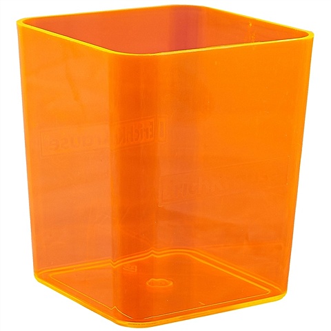 Стакан для пишущих принадлежностей Base, Neon, пластик, оранжевый стакан для пишущих принадлежностей base glitter пластик голубой
