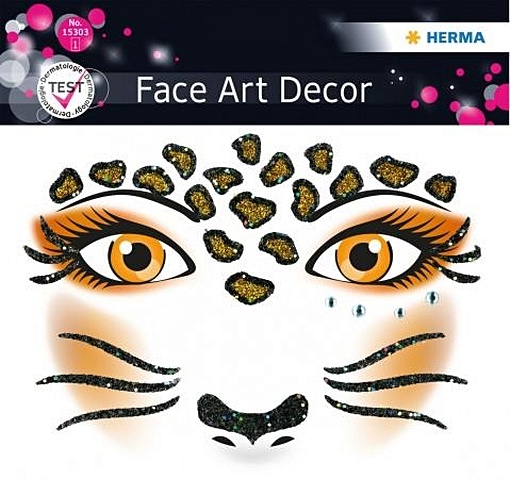 Наклейки Face Art decor георгина фанни фэйс шаровидная