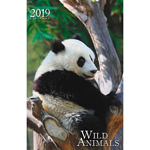 Дикие животные. Панда ***КАЛЕНДАРИ 2019_ НАСТЕННЫЕ ПЕРЕКИДНЫЕ дикие животные вертикаль календари 2018