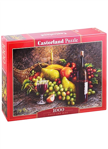 Пазл CastorLand Фрукты и вино, 1000 деталей пазл castorland 4000 деталей натюрморт вино и фрукты