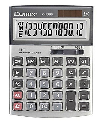 Калькулятор, COMIX 12-разрядный металл CS-2302