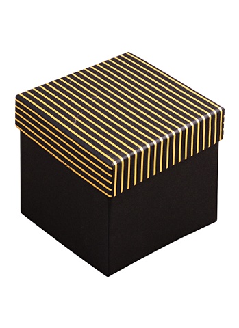 Коробка подарочная Золотые полосы 12*12*12см, картон коробка подарочная настроение 12 12 9cм картон