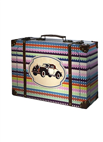 Шкатулка-чемодан декоративная Ретро автомобиль (36045) (38х26х12 см) (Феникс-Презент)