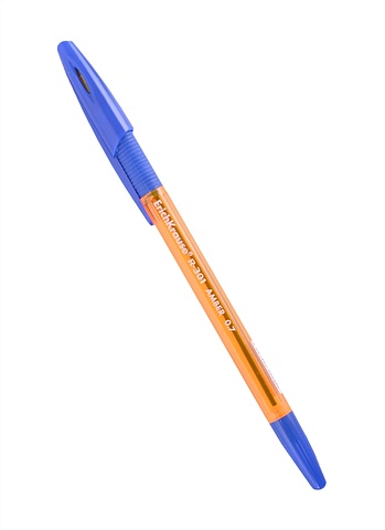 Ручка шариковая синяя R-301 Amber Stick&Grip 0.7мм, к/к, Erich Krause ручка шариковая erich krause r 301 amber stick узел 1 0 мм чернила синие длина линии письма 1000 метров