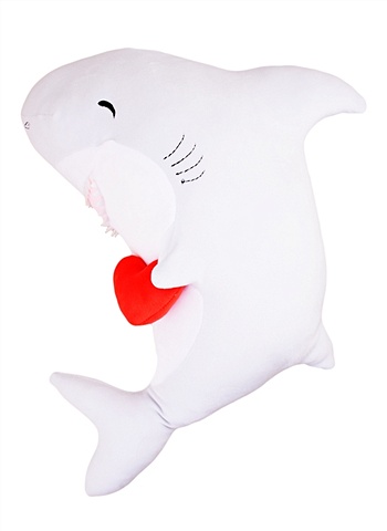 Мягкая игрушка Акула Сплюша с сердцем большая акула рот дантист кусает палец игра смешная новинка кляп игрушка для детей