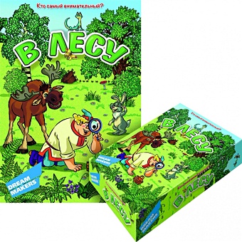 Игра настольная детская, DREAM MAKERS, В лесу 1305 игра детская настольная dream makers дубль динозаврики