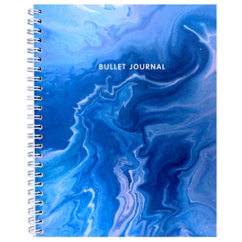 Книга для записей А5 144л тчк. Bullet Journal (мрамор)