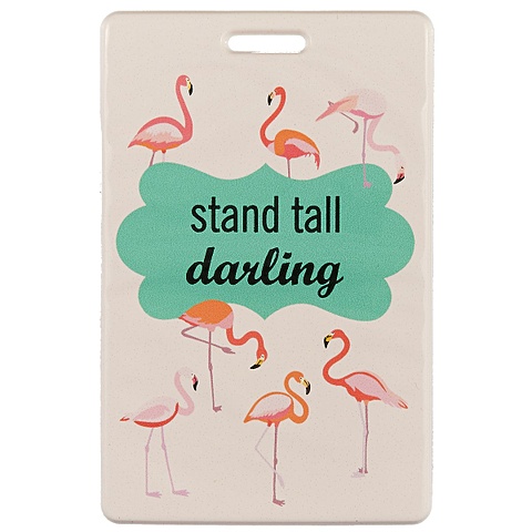 Чехол для карточек «Фламинго на розовом фоне» чехол для карточек леопардовый узор на розовом фоне