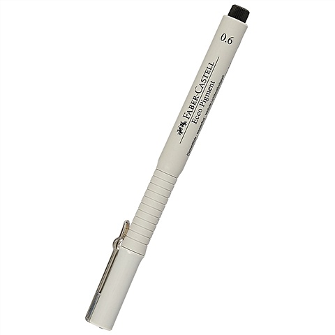 Ручка капиллярная черная 0,6мм ECCO PIGMENT Faber-Castell цена и фото