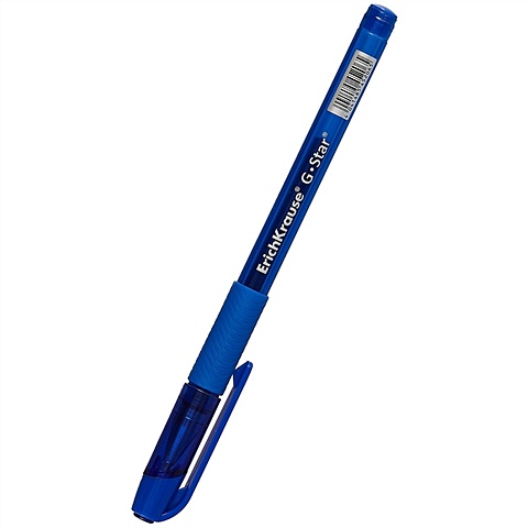 Ручка гелевая синяя G-Star , Erich Krause ручка гелевая erich krause g ice 0 4мм черный игольчатый наконечник 12шт 39004