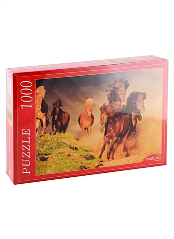 Пазл «Табун лошадей», 1000 деталей