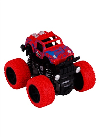 Машина-трюкач с резиновыми колесами (оранжевый, красный, фиолетовый, зеленый)