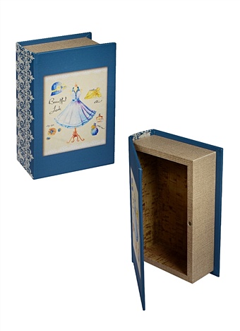 Шкатулка-книга декоративная МДФ Маленькое голубое платье (37320) (17х11х5) 37320