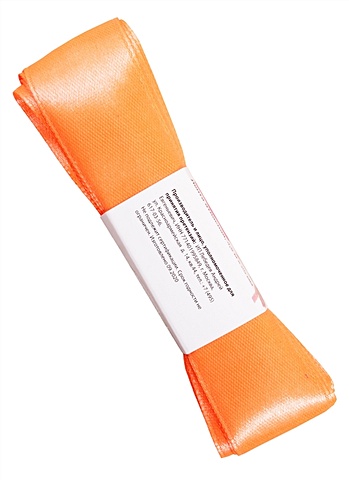 цена Лента атласная 1 (25мм) цв.3070 оранжевый Art idea, 4,5 м