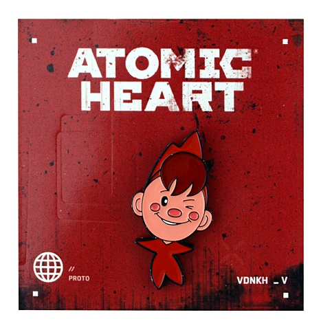 Atomic Heart. Значок металлический, Пионер артбук мир игры atomic heart – ver 2