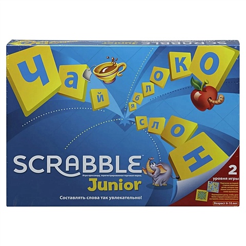 Настольная игра «Скраббл Джуниор» настольная игра mattel scrabble джуниор арт y9736