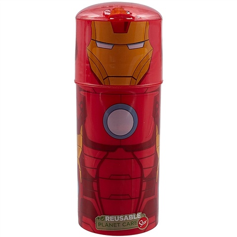 Бутылка Мстители Железный человек (пластик) (350 мл)