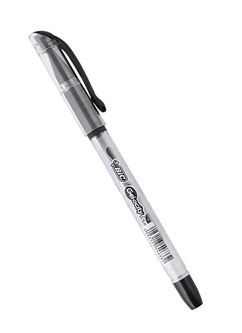 Ручка гелевая черная Gelocity Stic 0,5мм, грип, Bic