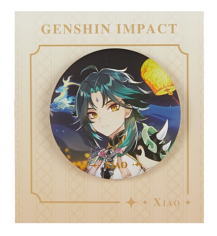 Значок Genshin Xiao (GEN660) набор стикерпак xiao genshin кружка стм аниме