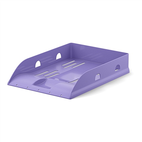 Лоток горизонтальный Lavender. Base пластиковый, фиолетовый, ErichKrause канцелярия erichkrause набор школьный пластиковый base candy 18 предметов