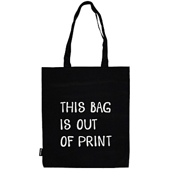 Сумка This bag is out of print (черная) (текстиль) (40х32) сумка one less plastic bag светоотражающая черная текстиль 40х32 ск2021 127