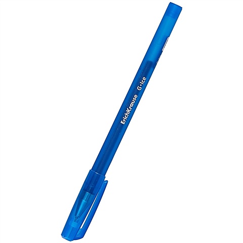Ручка гелевая синяя G-Ice к/к, Erich Krause ручка гелевая erich krause g ice 0 4мм черный игольчатый наконечник 12шт 39004