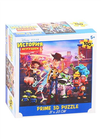 Стерео-пазл Prime 3D История игрушек, 100 деталей prime 3d puzzle disney – история игрушек 100 элементов