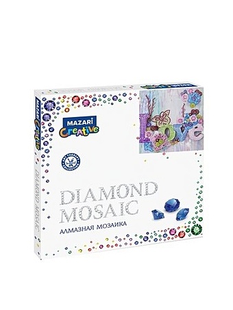 Алмазная мозаика MAZARI LOVE , 30х30см частичная выкладка, стразы разного размера алмазная мозаика на подрамнике 20х20 частичная выкладка енот